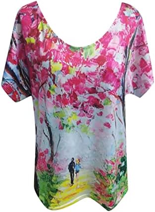 Teen Girls Tir shirt Fall Summer Summer Manga curta 2023 Roupas Moda V Camiseta gráfica de algodão para mulheres 34 34