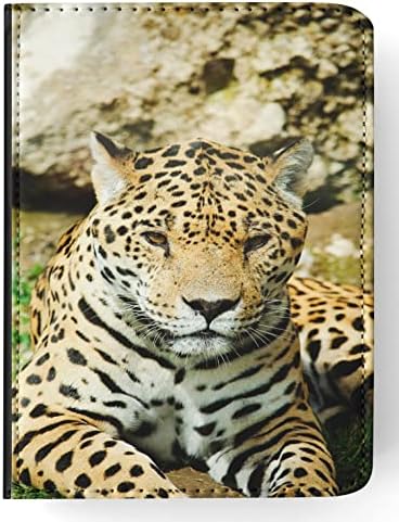 Tampa de caixa de comprimidos para animais africanos de leopardo 5 flip para Apple iPad Air / iPad Air