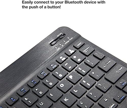 Teclado de onda de caixa compatível com Motorola Moto G23 - Teclado Slimkeys Bluetooth, teclado portátil com comandos integrados