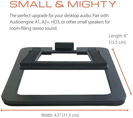 Audioengine A2+ Plus Alto -falantes Bluetooth e alto -falantes DS1M Metal Desktop Stands