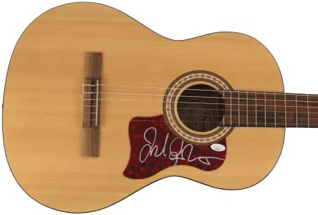 Jack Johnson assinou autógrafo em tamanho grande violão Fender WiP com autenticação JSA - entre os sonhos, e assim