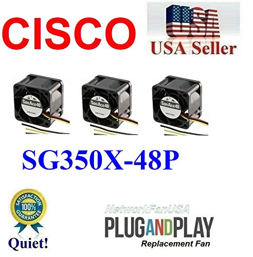 Muitos dos ventiladores de substituição silenciosa de extracool 3x, compatíveis para fã Cisco SG350X-48P