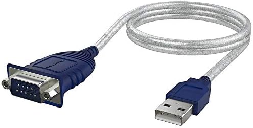 SABRENT USB 2.0 para DB serial Cabo de conversor RS 232, chipset prolífico, hexnuts, [Windows 11/10/8.1/8/7/Vista/XP, Mac