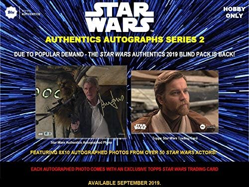 2019 Topps Star Wars Authentics Series 2 Autografed Photo & Trading Card Box