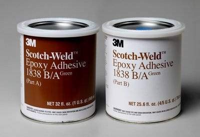 3M Scotch-Weld 1838 Epóxi adesivo, 1 kit de quart, verde