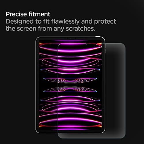 Protetor de tela de vidro temperado com Spigen [GLASTR Slim] Projetado iPad Pro 12,9 polegadas M2 / iPad Pro 12,9 polegadas [9H dureza