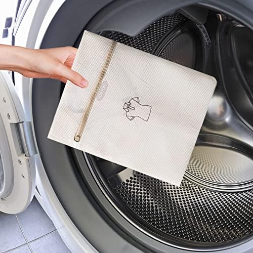 Dbylxmn Sacos de lavanderia de malha fina durável para delicados com zíper premium Travel Storage Organize Bolsa de roupas de lavagem para máquina de lavar roupa de lavanderia