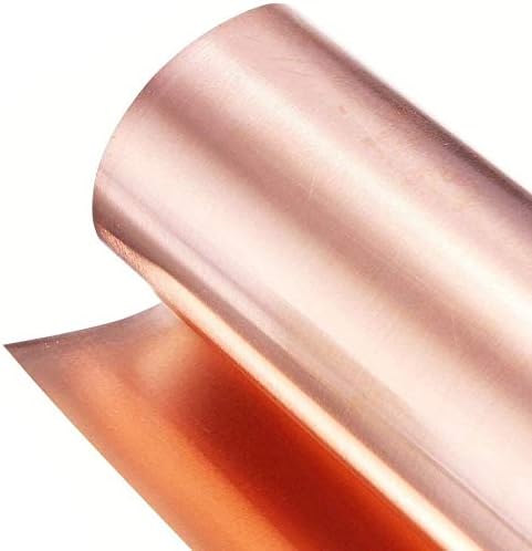 Yuesfz 99,99% Folha de metal de cobre puro para artesanato aeroespacial largura de 200 mm Long1000mm puro folha de cobre