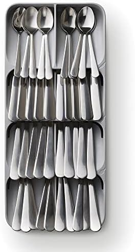 Joseph Joseph Drawerstore Organizador de faca, tamanho único, bandeja de gaveta de cozinha organizadora de talheres compactos