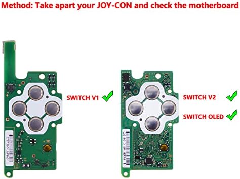 Extremerar 7 cores 9 Modos NS JoyCon DFS LED Kit para Nintendo Switch, botões de face abxy luminados multicoloridos para Nintendo Switch & Switch OLED Model Joy-JoyCon não incluído