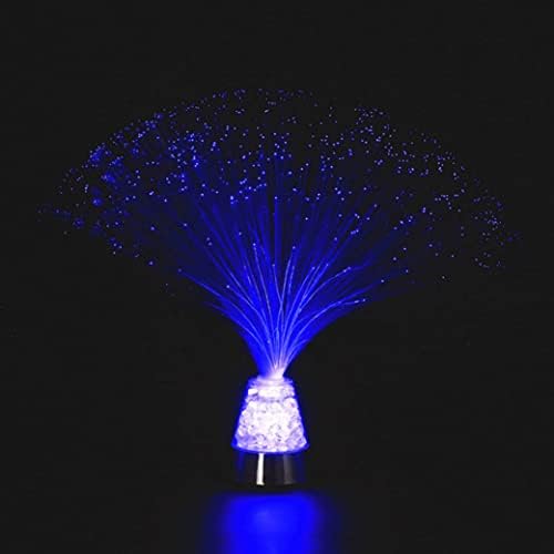 Lâmpada de fibra óptica de fibra óptica AEIOFU Alteração da luz da noite Luz relaxando luz com fibra de gelo de fibra óbulo USB Lâmpada de cristal alteração da noite