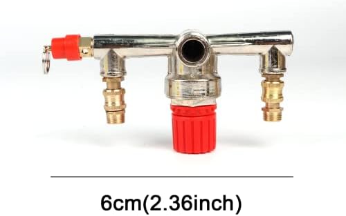 Válvula de interruptor de controle de pressão do compressor de ar, parte da válvula de pressão do tubo de tomada dupla