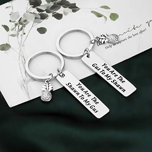 Faadbuk Psych Set Keychain Psych Fãs inspirados no presente você é o gus para minhas jóias Shawn para o melhor amigo casal