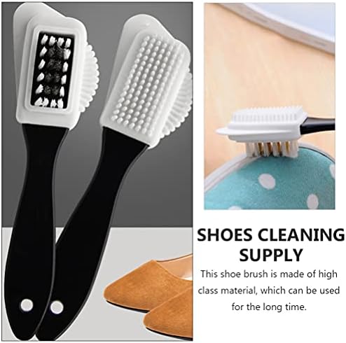 Happyyami Limpador de sapatos brancos Limpeza de couro Bush de sapatos de cabeça dupla Cleanups Cleanups Surue Lavagem de