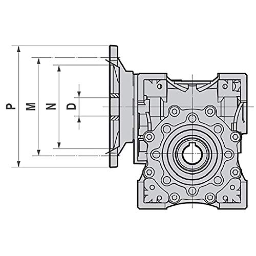 Flange de entrada do motor nmrv 40 63b5