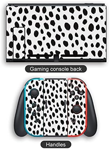 Dalmatians Print Switch Switch Game Stick By Padrão Full Full Wrap Protetive Film Sticker Compatível com Switch Lite