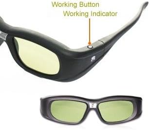 Óculos de obturador DLP 3D para projetor 3D
