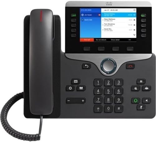Cisco Systems, Inc - Cisco 8841 IP Telefone - Cabo - Montável de parede - VoIP - ID do chamador - Gerente de comunicações