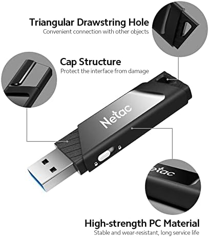 Huiop U336 USB3.0 128GB U DISCO DE disco portátil Proteção de gravação de alta velocidade Usb Drive flash de larga compatibilidade preto preto