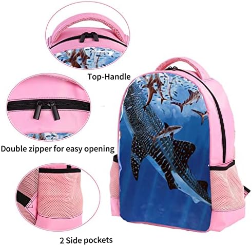 Mochila de viagem VBFOFBV para mulheres, caminhada de mochila ao ar livre esportes mochila casual Daypack, Shark Whale Sea Animal