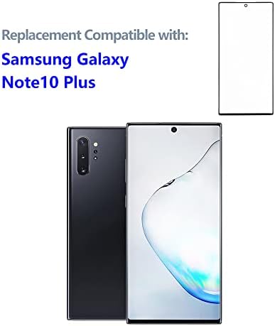 Swark Tela Front Vidro Externo Painel Lente Substituição + OCA Compatível com Samsung Galaxy Note10 + Nota 10 mais 5G SM-N976 com kit