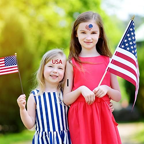 Capas de cabos de clipes rolam face e braço American Independence Day Flower Braço com bandeira americana Decorativa Decorativa