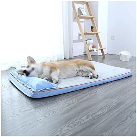 MJWDP Summer Dog Bed Dog House Sofá Almofado quadrado para cães de cães grandes Camas de gato casas de tapete cães camas