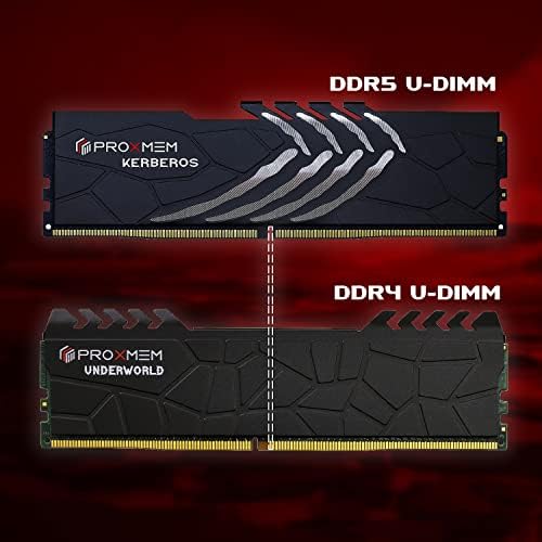 Proxmem Kerberos DDR5 RAM 32GB 6400MT/S 1.35V CL38-40-40 288 PIN KIT MEMÓRIA DE MEMÓRIA DE MÁRIL PIN Black | AMD Expo