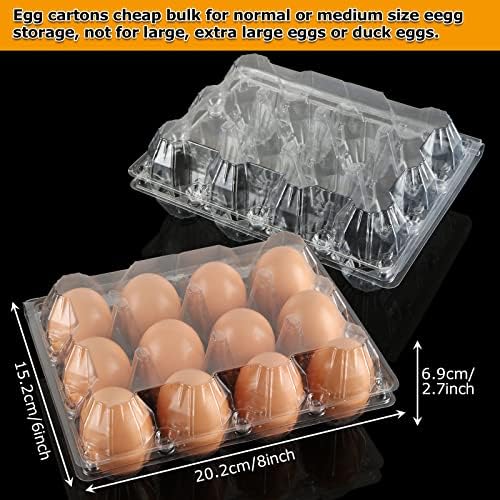 40 Pacote de caixas de ovo de ovo barato a granel barato, as caixas de ovos de plástico reutilizáveis ​​para ovos de galinha,