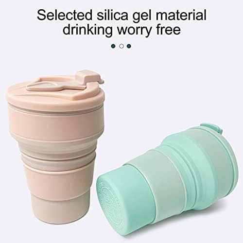 350 ml de silicone de água dobrável xícara de negócios viagens ao ar livre viagens portáteis de água portátil copo