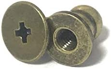 20 Defina parafusos de botão de cabeça redonda de bronze parafusos, botão de cabeça de bronze parafuso de parafuso de parafuso