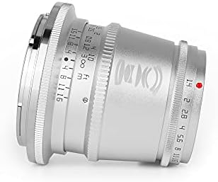 Ttartisan 17mm F1.4 Manual APS-C Foco Lens de câmera de abertura grande angular para Nikon Z Mount Camera como Z50 M （Sliver