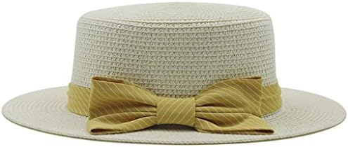 Wyfdp dobrável abrangente aba meninas lutas de palha de arco chapéu de sol da praia feminino de verão chapéu de viagem tap