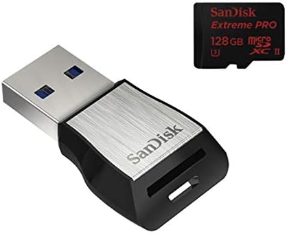 Sandisk 128 GB Extreme Pro Micro SDXC 275MB/S Classe 10 U3 4K + USB 3.0 Reader