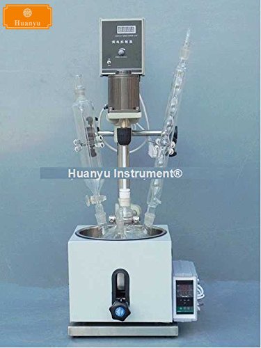 Huanyu agitação de motor de reação de reação de vidro de um convés químico acionado por motor de convés químico