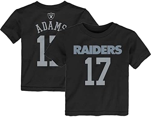 Exterterstuff Josh Jacobs Las Vegas Raiders NFL Kids 4-7 Nome preto e camiseta de jogador de número