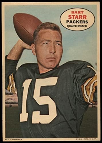1968 Topps 4 Bart Starr Green Bay Packers EX/MT Packers Alabama