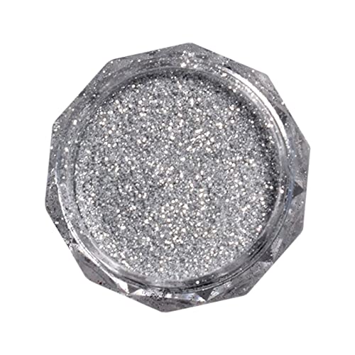 Guolarizi Shiny Diamond Powor Pó de prata reflexiva Glitter em pó fino Pigmento brilhante super brilhante Party Uil Storage