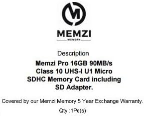 MEMZI PRO 16GB CLASS 10 90MB/S MICRO SDHC CARTÃO DE MEMÓRIA COM ADAPTER SD E MICRO USB LEITOR PARA SONY XPERIA E OU MELHOS CELAS DAS