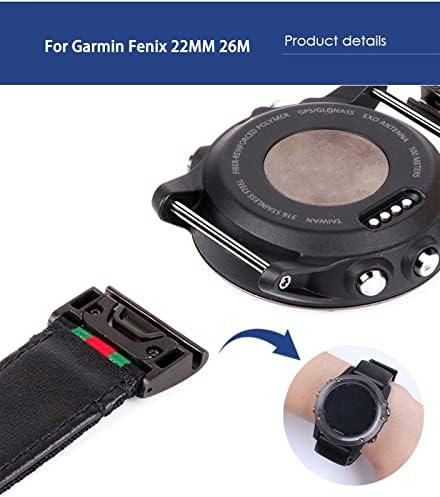 SKM Liberação rápida Bandas de relógio de gabarão de nylon para Garmin Fenix ​​7x 7 6 6x Pro GPS 5 5x 3HR Descendente
