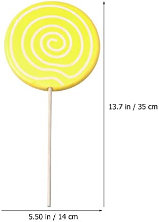 AMOSFUN 2PCS Lollipop Prop Large Candy Ornament