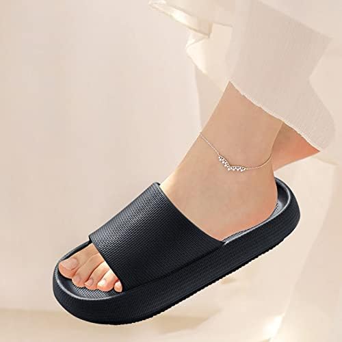 Flipers de travesseiros esportivos para mulheres e homens, Atopefroa Cloud Slides Slippers Slippers não deslizam chuveiro