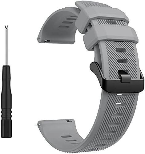 Compatível com Garmin Forerunner 745 Bands, pulseiras de reposição rápida de liberação rápida de 22 mm de silicone com fivela de