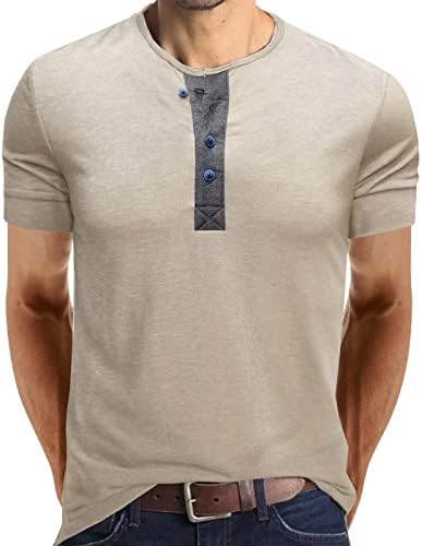 Jaquetas de Natal de Wybaxz para masculino de botão de manga curta redonda cor de baixo para baixo color masculina pescoço e camisa Blusa de verão