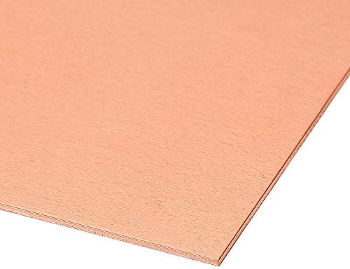 Folha de cobre, placas de cobre de metal 2 comprimento x 2 largura x 0,03 de espessura 8pcs
