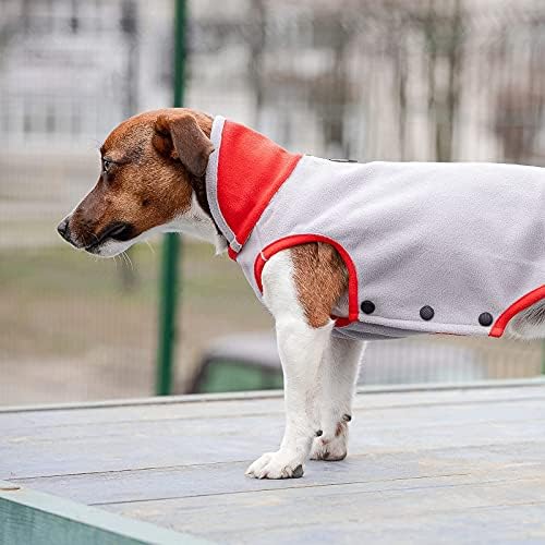 Colete para cães, raças grandes e pequenas, casaco de lã para cachorro, casaco de cachorro impermeável, com coleira