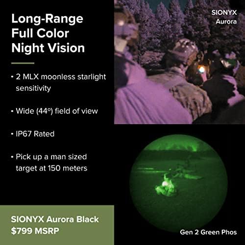 Sionyx Aurora Explorers Edition I Kit de visão noturna digital para caçadores inclui câmera de visão noturna de aurora, iluminador de