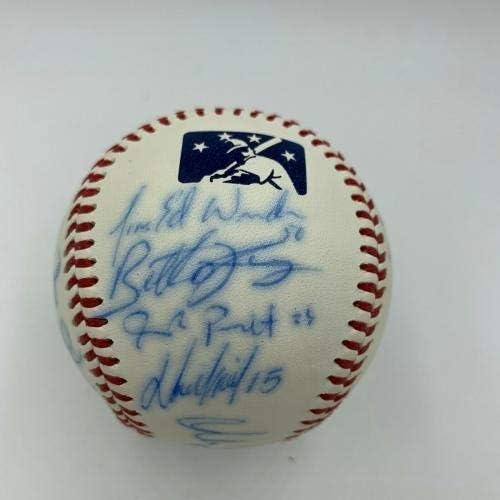 2008 Senadores de Harrisburg senadores Washington Nationals assinaram beisebol da liga menor - beisebol autografado