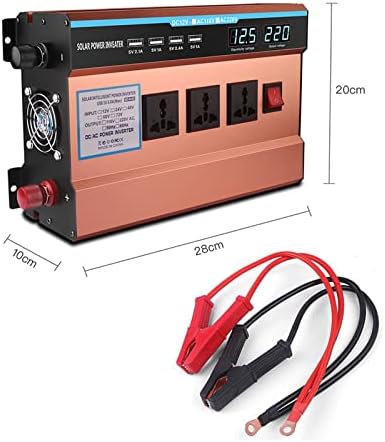 3000W Modified Sine Wave Power Inverter DC 12/24V para AC 220V 3 pontos de venda e 4 portas USB adequadas para uso em laptops