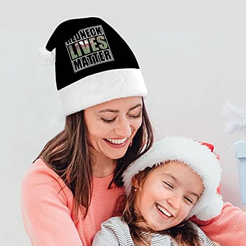 Redneck Lives Matter chapéu de natal para a festa de férias de ano novo cosplay
